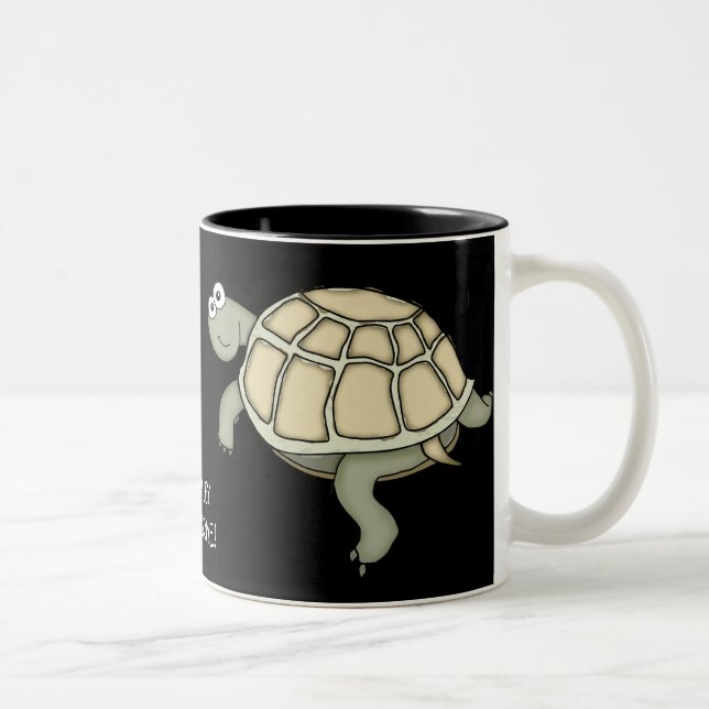Tasse 2 Couleurs TURTLEY AWESOME Tortue cadeau mug! (Droit)