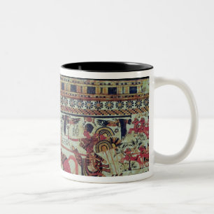Tasse 2 Couleurs Tutankhamun sur ses Africains de attaque de char