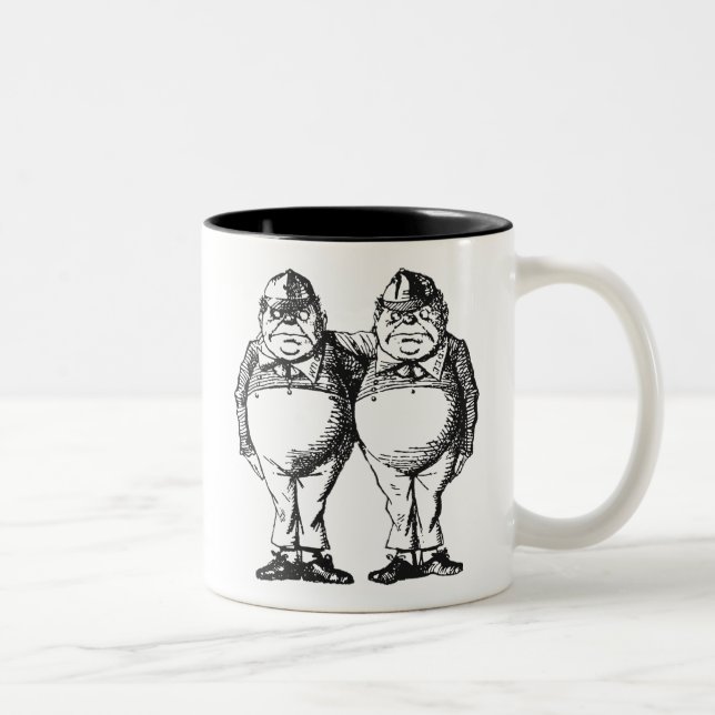 Tasse 2 Couleurs Tweedledum et Tweedledee (Droit)