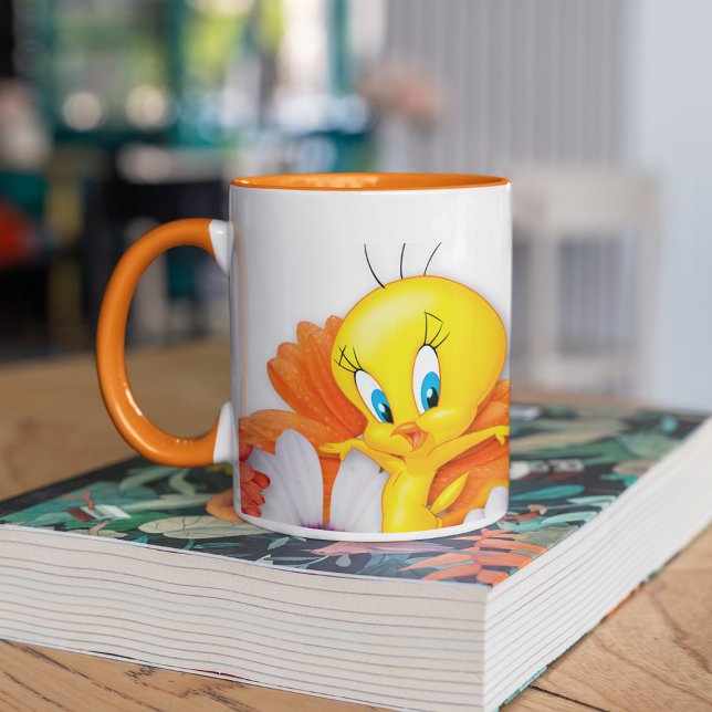 Tasse 2 Couleurs TWEETY™ avec marguerites (Créateur téléchargé)