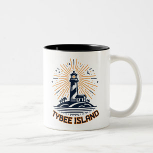 Tasse 2 Couleurs Tybee Island Georgia Phare Sunrise