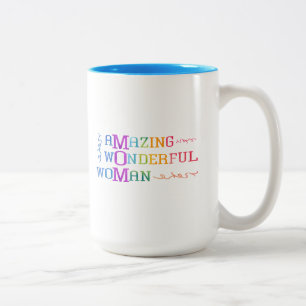 Tasse 2 Couleurs Typographie merveilleuse extraordinaire