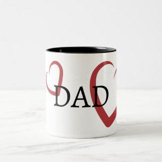 Tasse 2 Couleurs Typographie Papa 