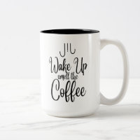 Typographie Réveille-Toi et Sens l'Odeur du Café