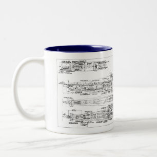 Tasse 2 Couleurs u-boat type VIIc