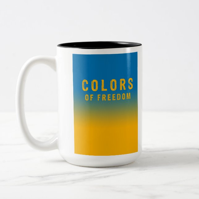 Tasse 2 Couleurs Ukraine, couleurs de la liberté (Gauche)