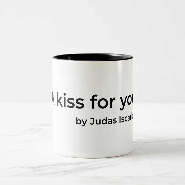 Tasse 2 Couleurs Un baiser pour vous par Judas (Centre)