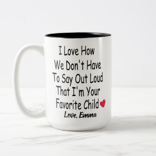 Tasse 2 Couleurs un cadeau personnalisé amusant de Child pour mama