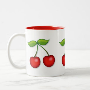 Tasse 2 Couleurs Un cerisier rouge brun