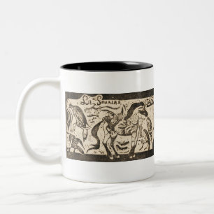 Tasse 2 Couleurs Un cheval et des oiseaux, chef-d'oeuvre pour Le so