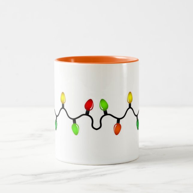 TASSE 2 COULEURS UN "CHRISTMAS LIGHTS MUG" TRÈS SPÉCIAL (Centre)