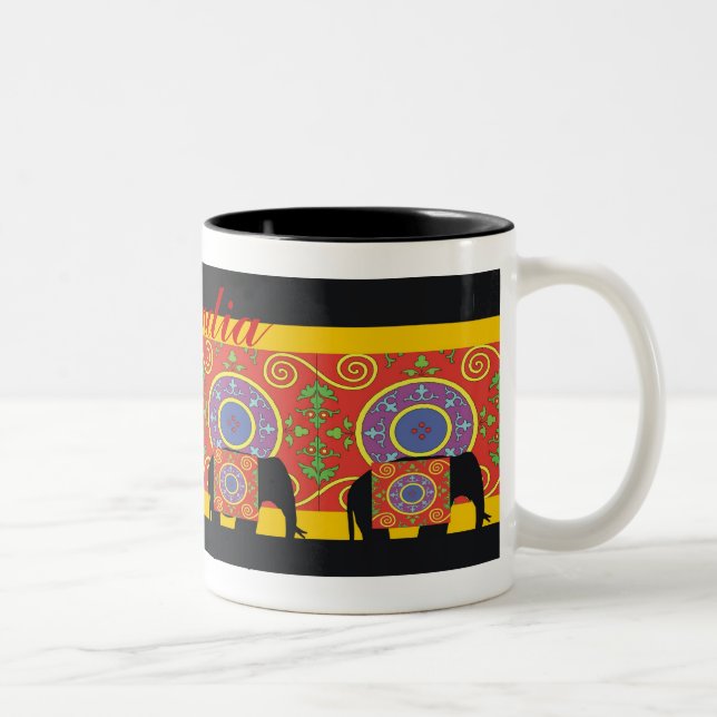 Tasse 2 Couleurs Un contact de l'Inde (Droit)