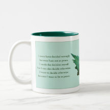 Un Cours En Miracles Gift Mug, Green, Spirituel