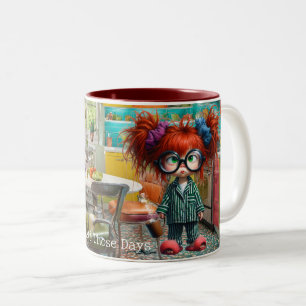 Tasse 2 Couleurs Un de ces jours (personnalisation facultative)