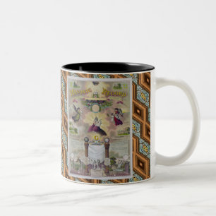 Tasse 2 Couleurs Un disque maçonnique