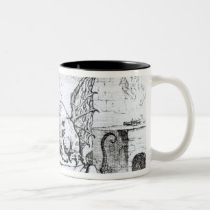 Tasse 2 Couleurs Un dragon dans un atelier