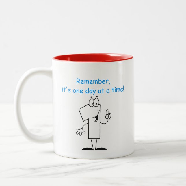 Tasse 2 Couleurs Un jour à la fois - aa (Gauche)