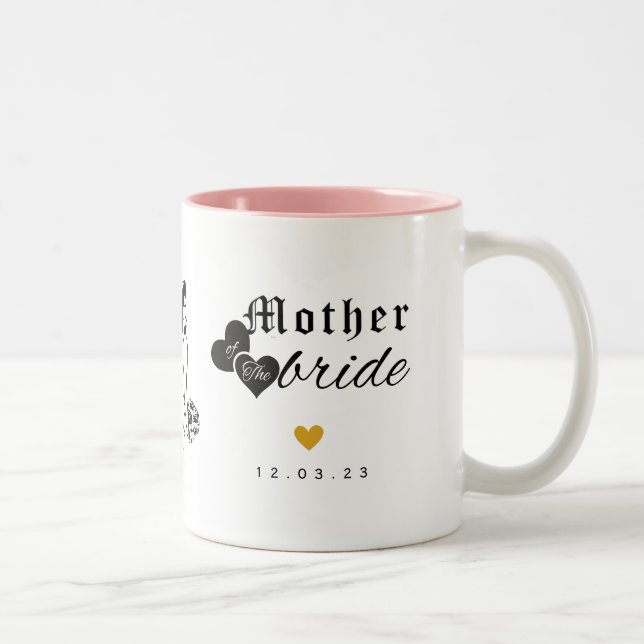 Tasse 2 Couleurs Un moment de fierté pour maman : Mère de la mariée (Droit)