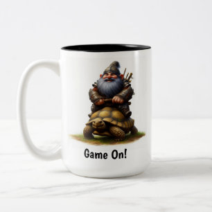 Tasse 2 Couleurs Un petit guerrier nome Poster avec sa tortue