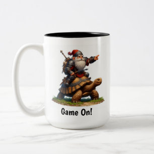 Tasse 2 Couleurs Un petit guerrier nome Poster avec sa tortue