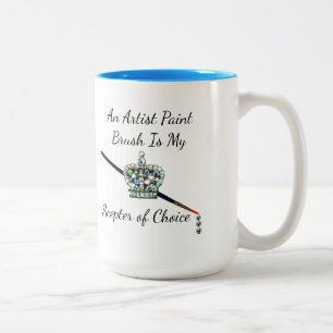 Tasse 2 Couleurs "Un pinceau d'artiste est mon sens du choix"