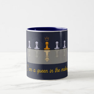 Tasse 2 Couleurs Un pion d'or destiné à être reine