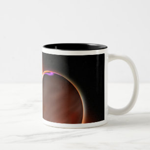 Tasse 2 Couleurs Un plan rapproché d'une planète extrasolar
