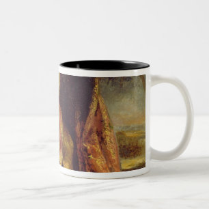 Tasse 2 Couleurs Un Turc fumant un tuyau