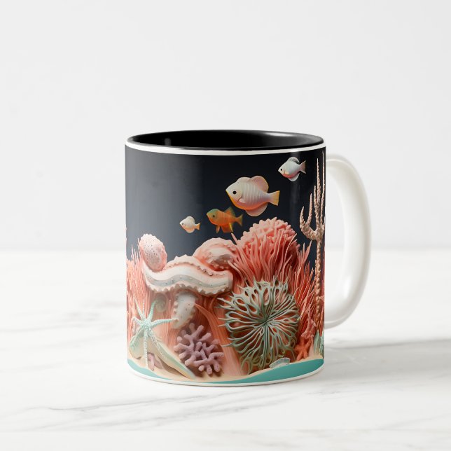 Tasse 2 Couleurs Under the sea Mug, Ocean Vibes Dr (Devant droit)