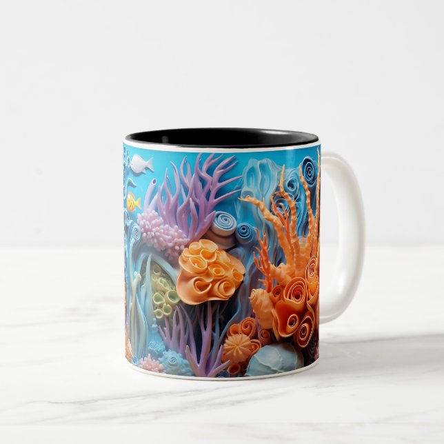 Tasse 2 Couleurs Under the sea Mug, Ocean Vibes Dr (Devant droit)