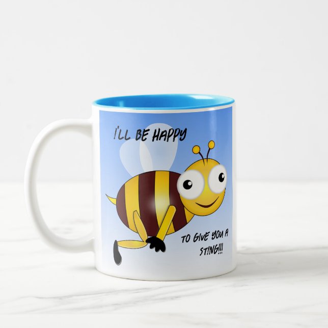 Tasse 2 Couleurs Une abeille généreuse (Gauche)