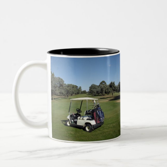 Tasse 2 Couleurs Une Bonne Journée De Golf, (Gauche)