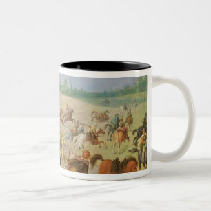 Tasse 2 Couleurs Une cavalerie luttent