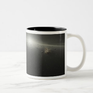 Tasse 2 Couleurs Une énorme ceinture d'astéroïdes en orbite autour 