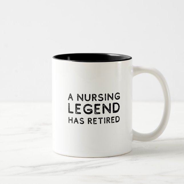 Tasse 2 Couleurs Une légende infirmière s'est retirée en détresse (Droit)