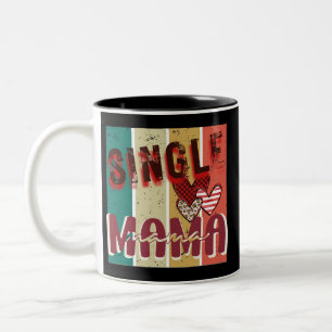 Tasse 2 Couleurs Une Mama Simple A Besoin De Café Retro Vintage Str