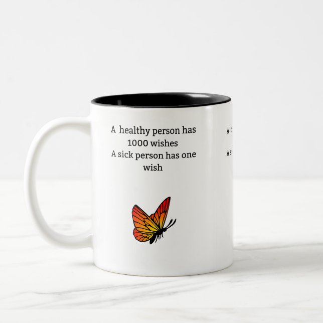Tasse 2 Couleurs Une personne en santé (Gauche)