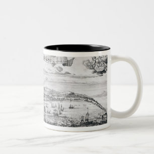 Tasse 2 Couleurs Une perspective de ville de pont en Barbade