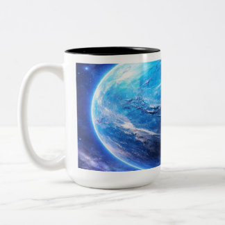 Tasse 2 Couleurs Une planète bleu profond