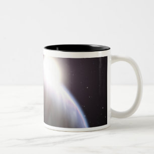 Tasse 2 Couleurs Une planète extrasolar avec son étoile de parent
