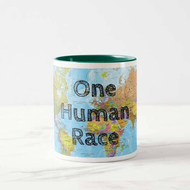 Tasse 2 Couleurs Une race humaine (Centre)