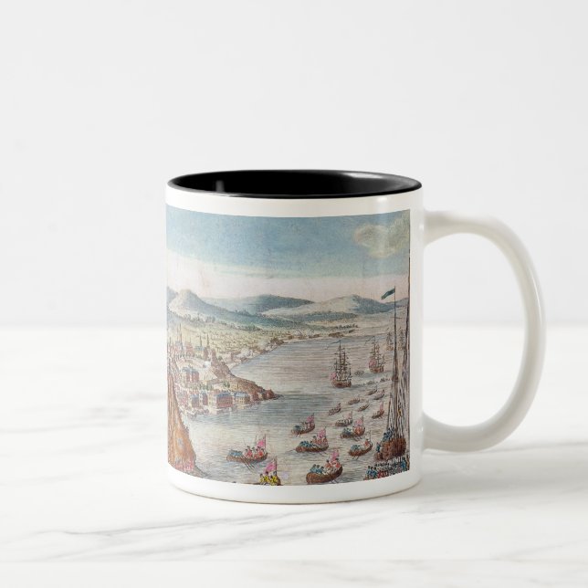 Tasse 2 Couleurs Une vue de la prise du Québec (Droit)