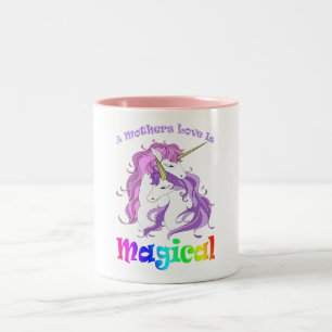 Tasse 2 Couleurs Unicorn Maman Une Mère L'Amour Est Magique