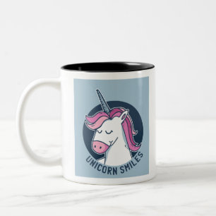 Tasse 2 Couleurs Unicorn sourit