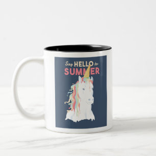 Tasse 2 Couleurs Unicorne d'été