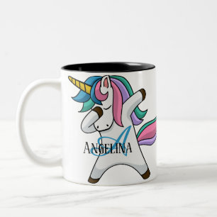 Tasse 2 Couleurs Unicorne personnalisée