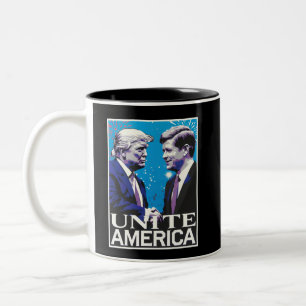 Tasse 2 Couleurs Unir l'Amérique Icône Trump 