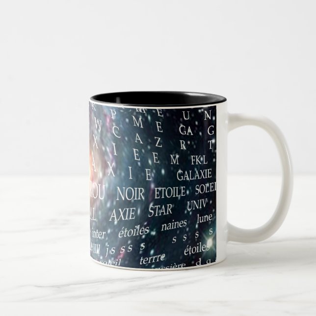 Tasse 2 Couleurs UNIVERS déformé (Droit)