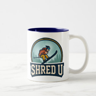 Tasse 2 Couleurs Université de ski Shred