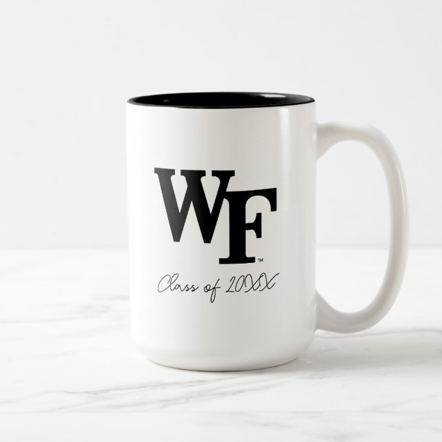 Tasse 2 Couleurs Université Wake Forest | WF (Droit)